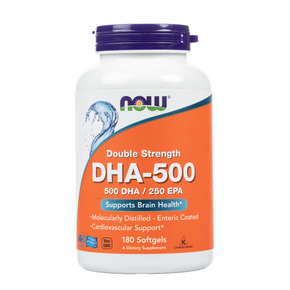 Now - Double Strength DHA-500 - 180Softgels