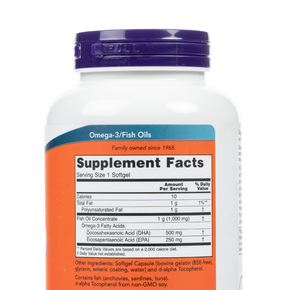 Now - Double Strength DHA-500 - Supplement Facts