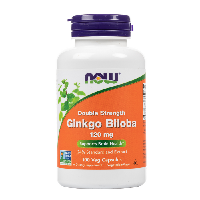 Now - Double Strength Ginkgo Biloba - 100 Veg Capsules