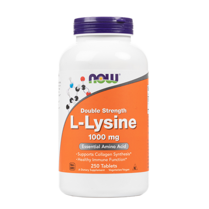 NOW Foods - L-Lysine Double Strength 1000mg Tablets - 250 Tablets