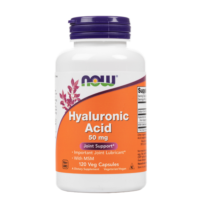 NOW Foods - Hyaluronic Acid with MSM - 120 Veg Capsules
