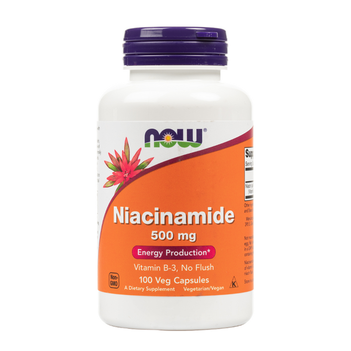 NOW Foods - Niacinamide 500mg - 100 Veg Capsules