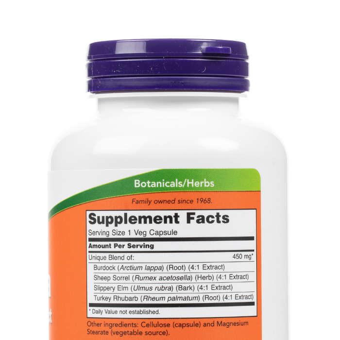 Now - Ojibwa Herbal Extract - Supplement Facts