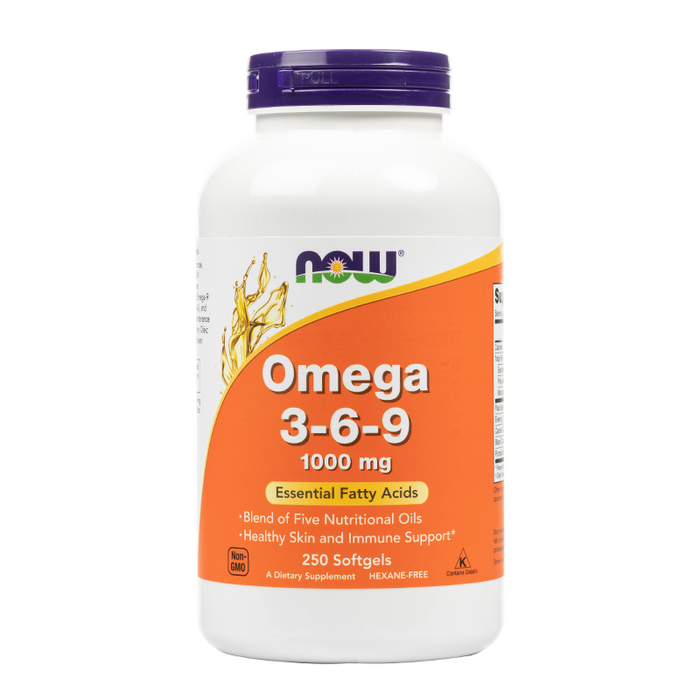 NOW Foods - Omega 3-6-9 Softgels - 250 Softgels