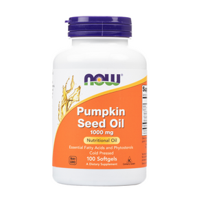 Now Foods - Pumpkin Seed Oil 1000mg Softgels - Bottle Front - 100 Count