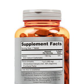 Now Sports - Tribulus - Mens Health - Supplement Facts