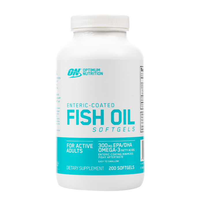 Optimum Nutrition - Enteric Coated Fish Oil Softgels - 200ct