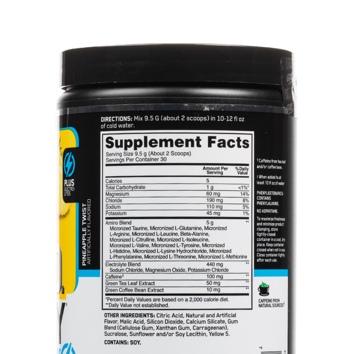 Optimum Nutrition - Essential Amino Energy Electrolytes - Supplement Facts