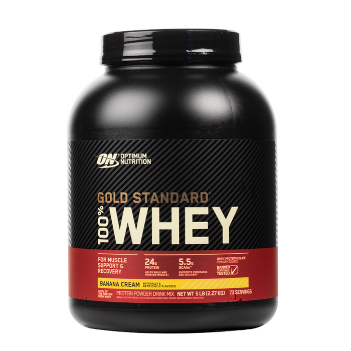 Optimum Nutrition - Gold Standard 100% Whey Protein - 5LB - Banana Cream