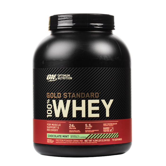 Optimum Nutrition - Gold Standard 100% Whey Protein - 5LB - Chocolate Mint