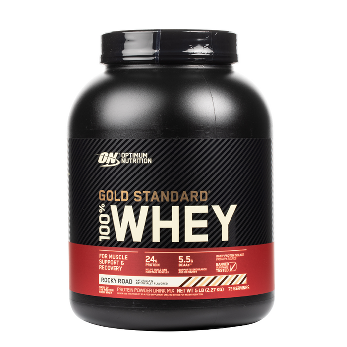 Optimum Nutrition - Gold Standard 100% Whey Protein - 5LB - Rocky Road