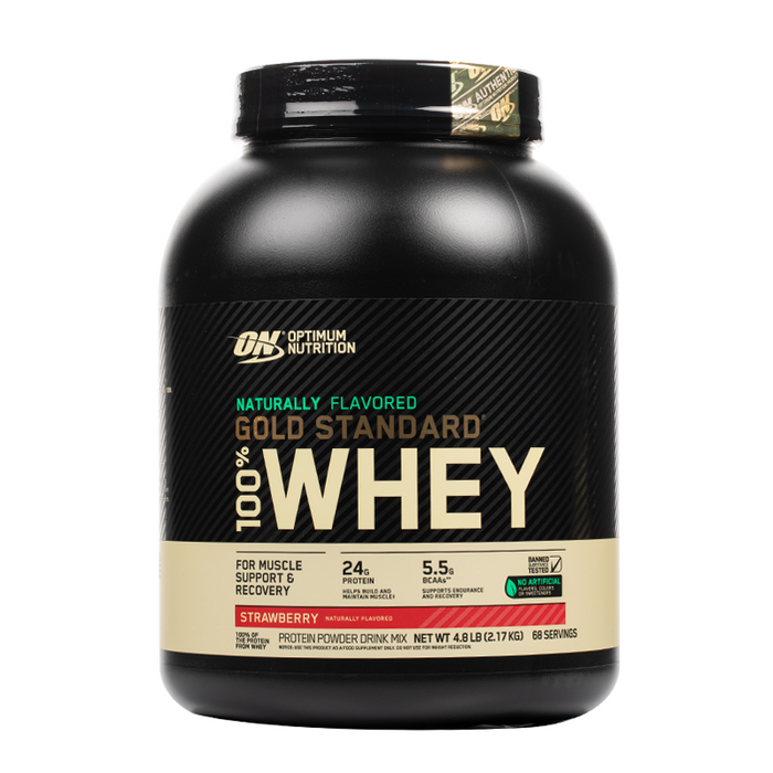 Optimum Nutrition - Gold Standard - 100% Whey - Naturally Flavored - 68 Servings - Strawberry