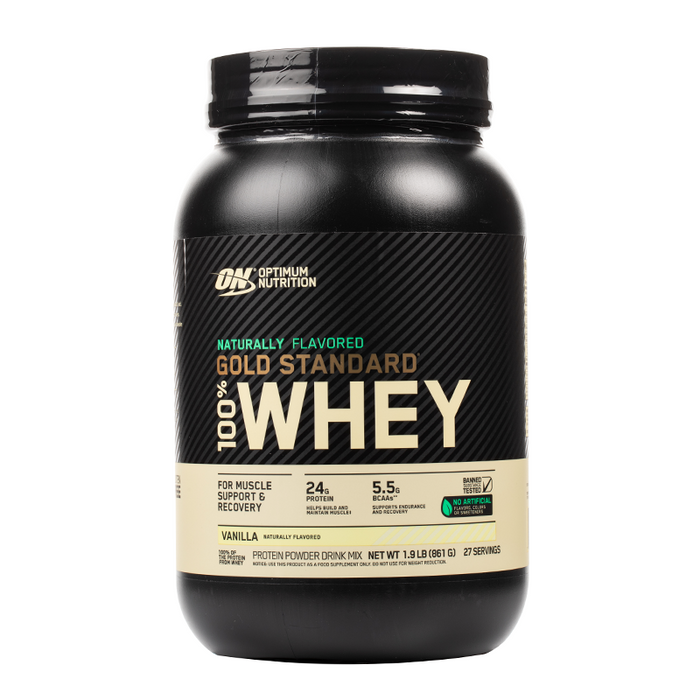 Optimum Nutrition - Gold Standard - 100% Whey - Naturally Flavored - Vanilla