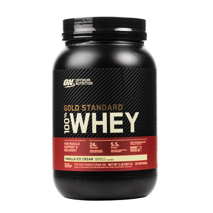 Optimum Nutrition - Gold Standard 100% Whey Protein - 2LB - Vanilla Ice Cream
