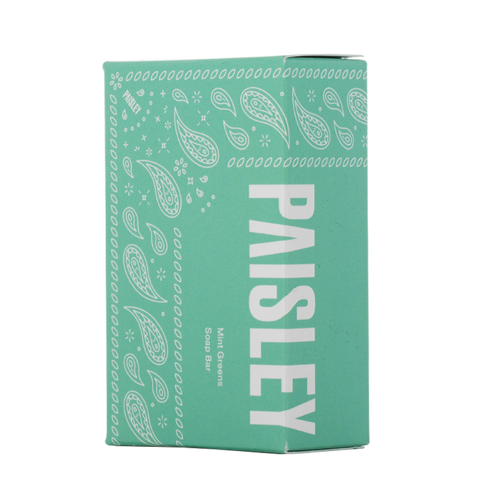 Paisley - Mint Green Soap Bar - Box