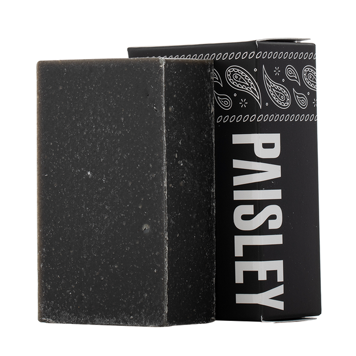 Paisley - Noir Soap Bar - Box and Bar
