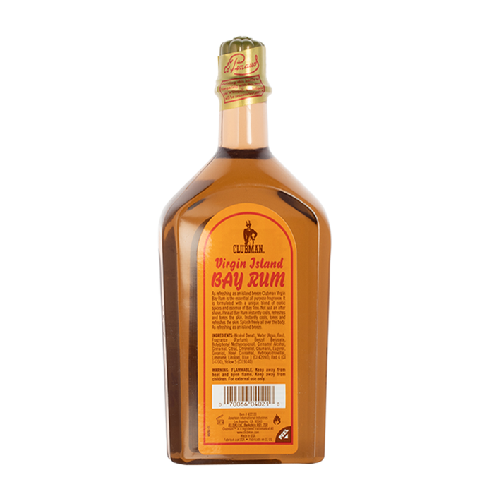 Pinaud - Virgin Island Bay Rum - Eau De Cologne - Bottle Back