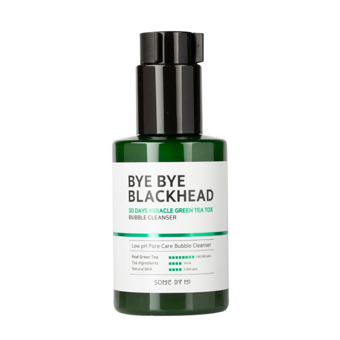 Some By Mi - Bye Bye Blackhead 30 Days Miracle Green Tea Tox Bubble Cleanser - Front