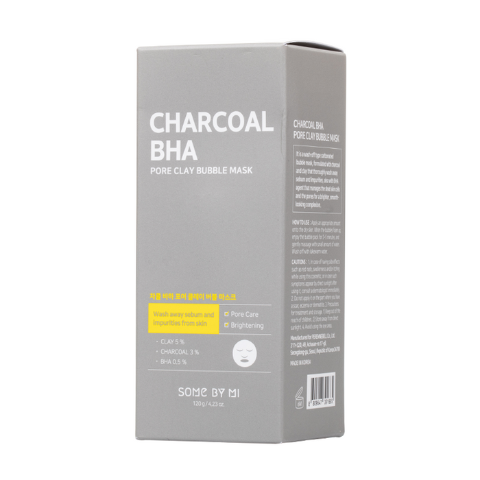 Some By Mi - Charcoal BHA Pore Clay Bubble Mask - Box Front