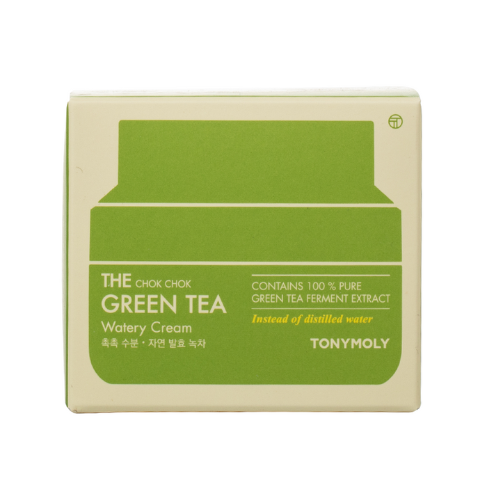 Tonymoly - The Chok Chok - Green Tea Watery Cream - Box Front