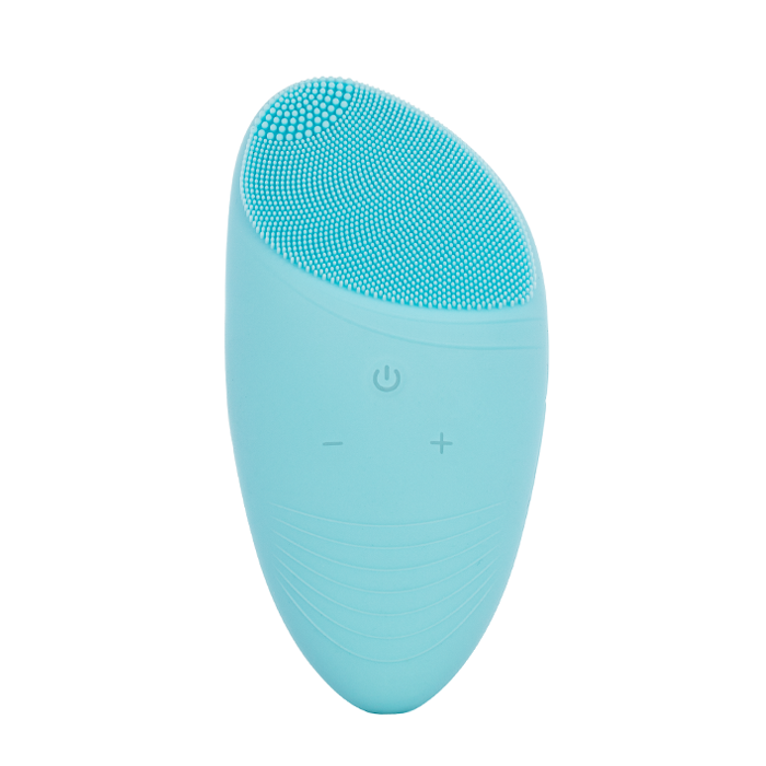 Silicone Electric Ultra Sonic Facial Cleansing Brush - Blue