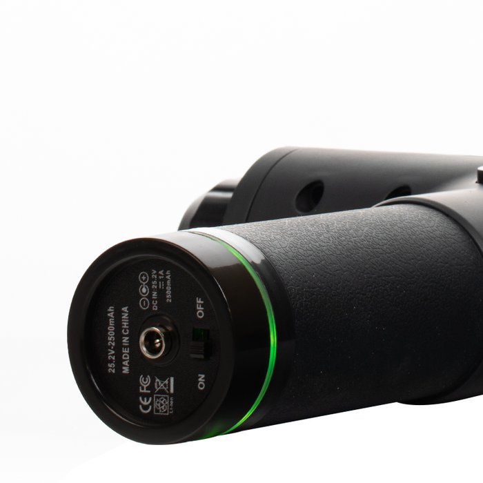 LCD 30 Speed Massage Gun - Power Button and Charging